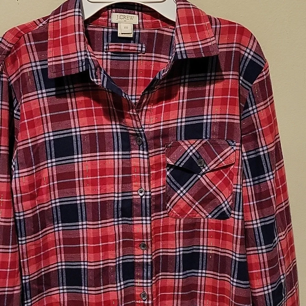 ❤️ J CREW PLAID TUNIC TOP / DRESS, XXS